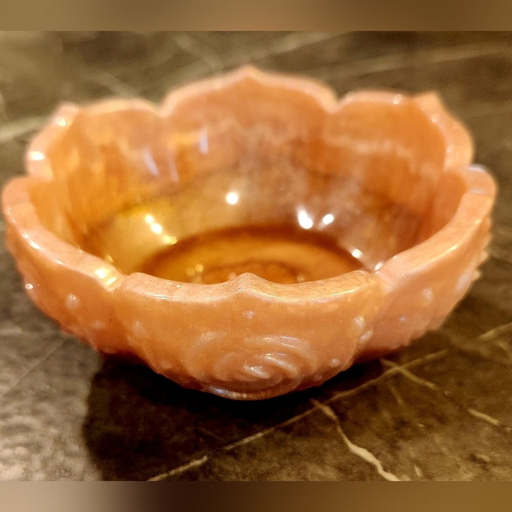 Handcrafted Resin Rose Dish